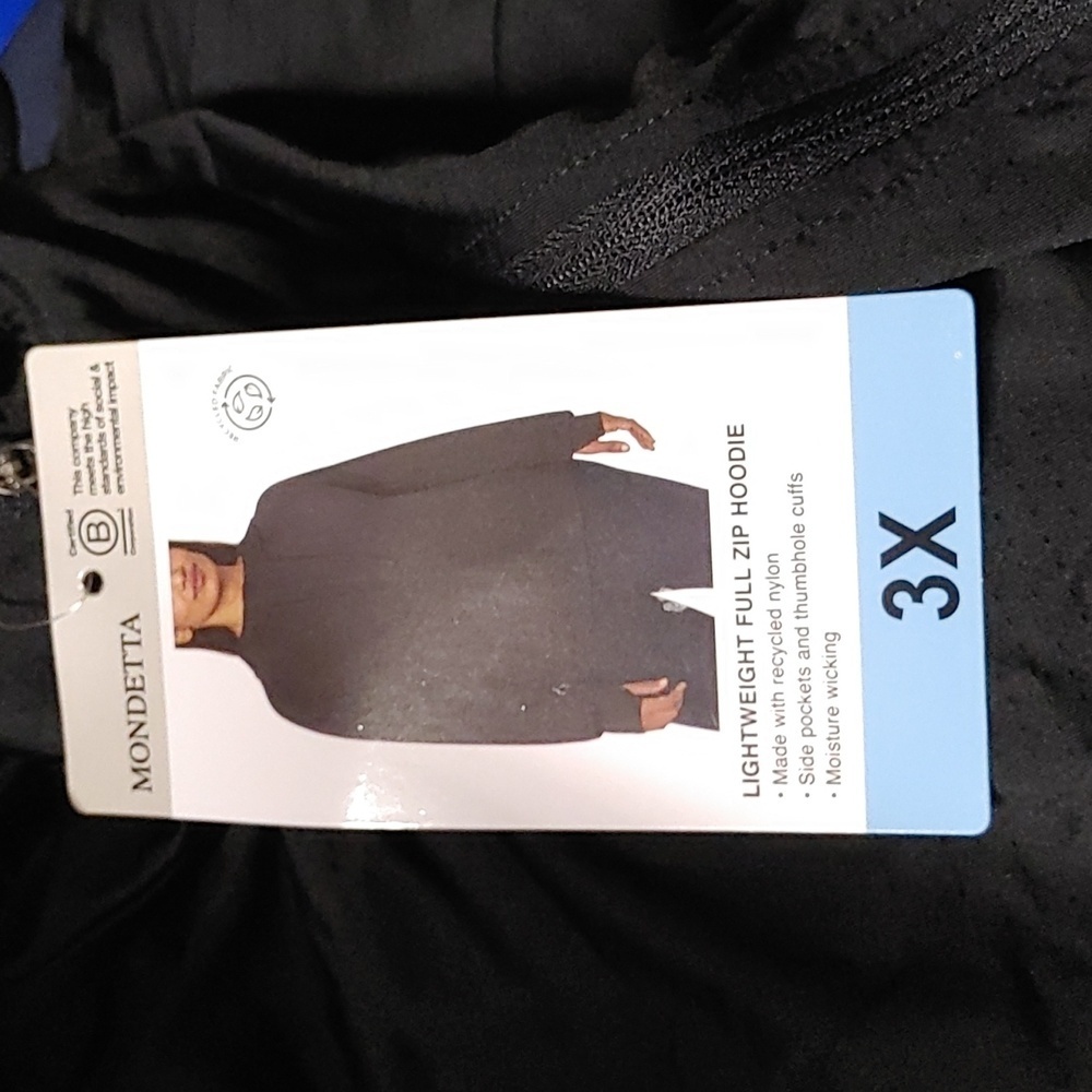 NWT Mondetta Women's Lightweight Full-Zip Hoodie - Picture 5 of 6
